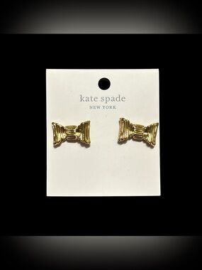 Kate Spade New York All Wrapped Up Bow Stud  Earrings - Gold